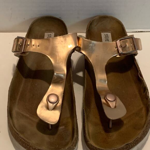 Steve Madden Lakonda Thong SANDAL Rose Gold 10M - Picture 1 of 8